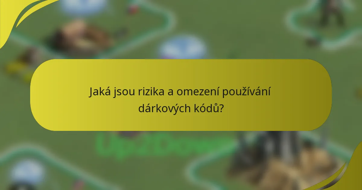 Jaká jsou rizika a omezení používání dárkových kódů?